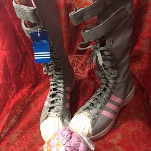 Adidas Missy Elliot Remix 3 Stripe Tall Boots